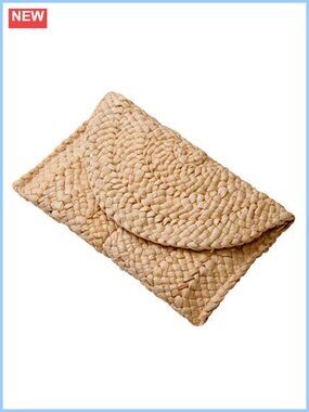 Straw Clutch Purses for Women Summer Beach Woven Envelope Handbag